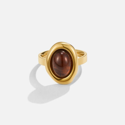 Golden Amber Ring